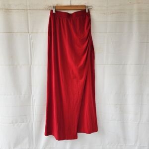 Peruvian Connection Red Cotton Skirt